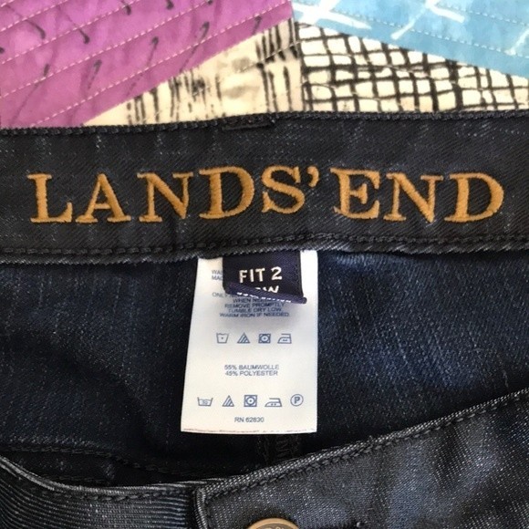 Lands' End Ankle Length Straight Leg Jeans - Picture 9 of 15